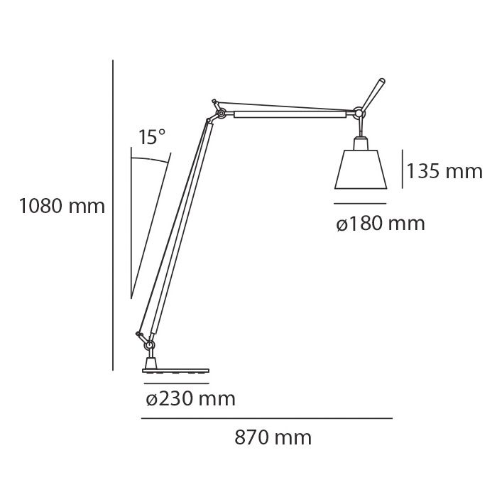 Artemide Tolomeo Basculante Lettura