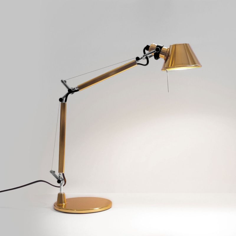 Artemide Tolomeo Micro Tavolo Gold Limited Edition Artemide Tolomeo Micro Tavolo Gold Limited Edition