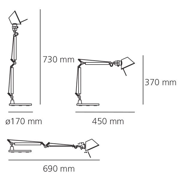 Artemide Tolomeo Micro Tavolo LED Artemide Tolomeo Micro Tavolo LED