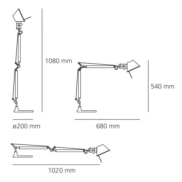 Artemide Tolomeo Mini Tavolo