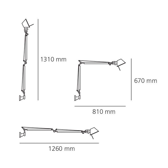 Artemide Tolomeo Parete LED