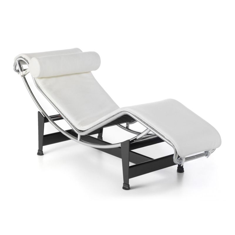 Cassina Le Corbusier LC4 Liege Leder weiß