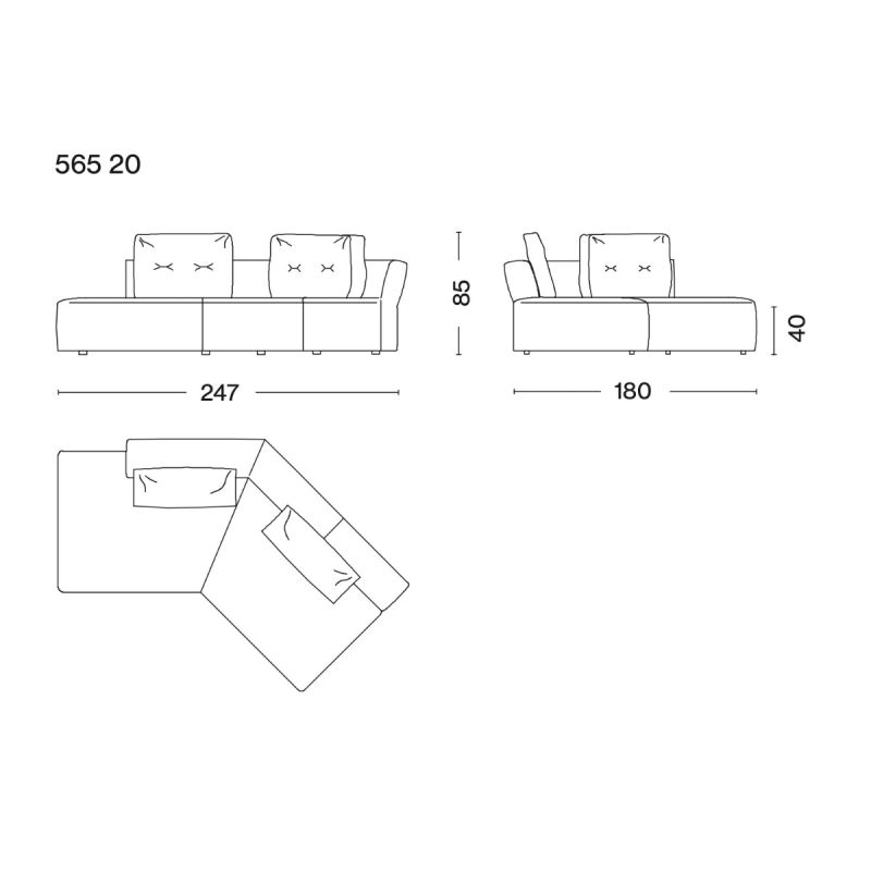Sengu Bold Sofa Ausstellungsstück (565 20) Sengu Bold Sofa Ausstellungsstück (565 20)