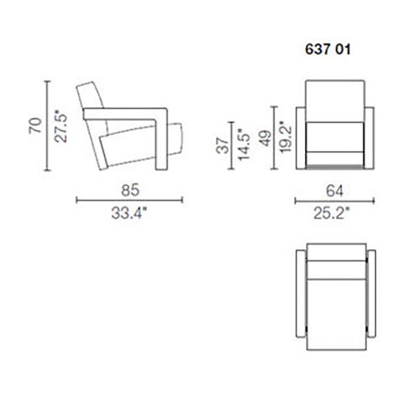 Cassina Utrecht Sessel