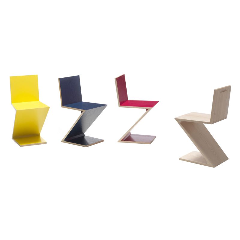 Cassina Zig-Zag in verschiedenen Farben Cassina Zig-Zag in verschiedenen Farben