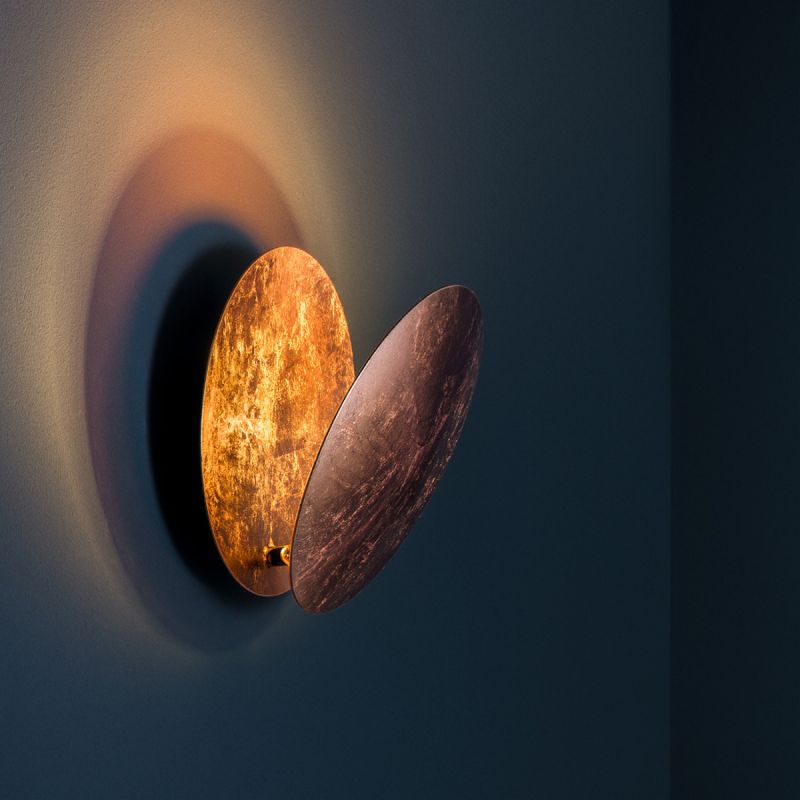 Lederam W Wandleuchte (ø 25cm)