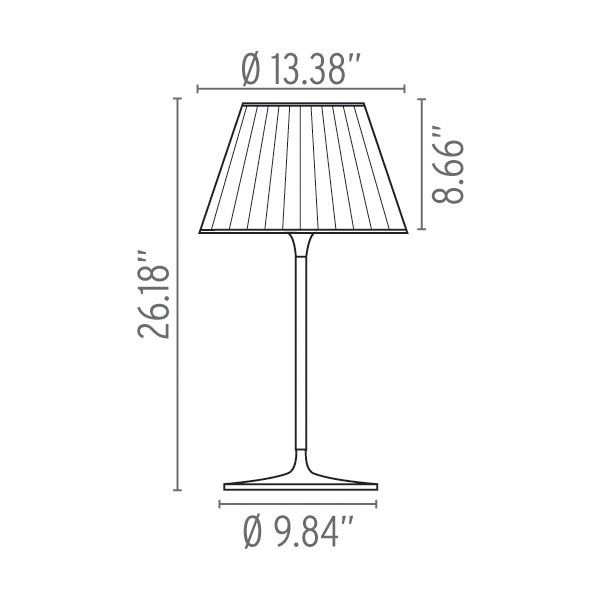 Flos Romeo Soft T1 Abmessungen Flos Romeo Soft T1 Abmessungen