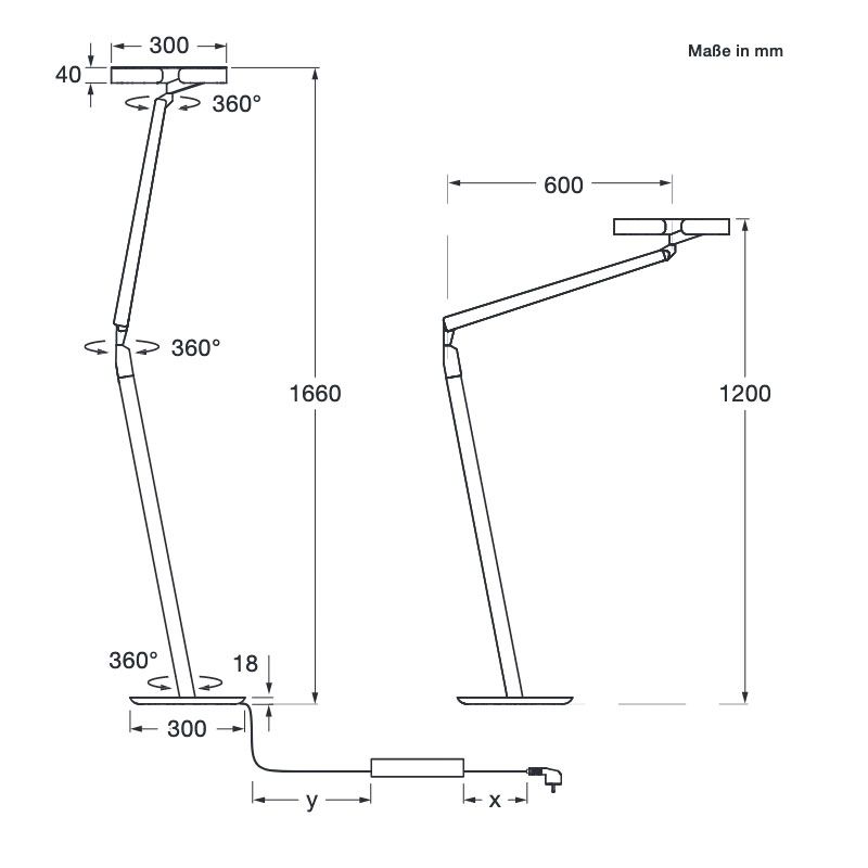 Gioia lettura Leseleuchte Ausstellungsstück (schwarz matt / phantom)