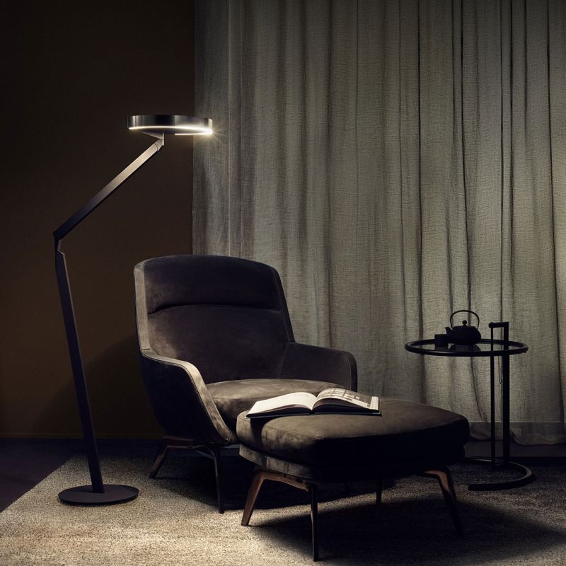 Gioia lettura Leseleuchte Ausstellungsstück (schwarz matt / phantom)