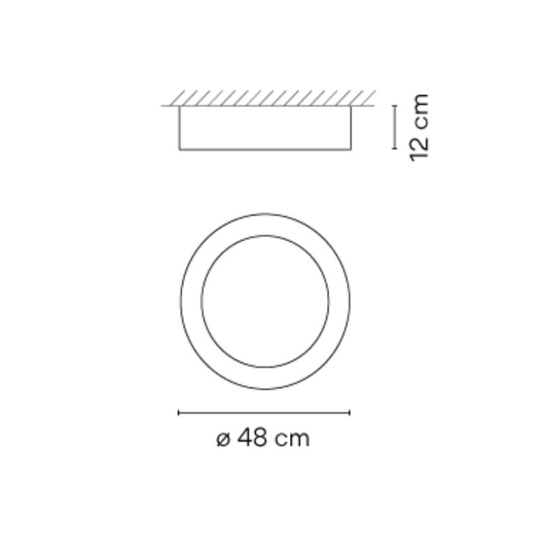 Duo 4870 Deckenleuchte (ø 48 cm)