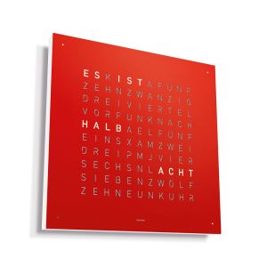 QlockTwo Earth 45 (Deutsch, Red Pepper)