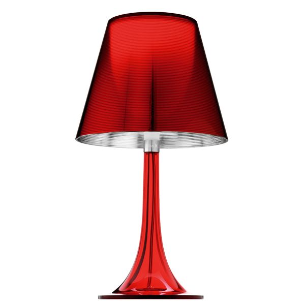 Tischlampe Miss K in Rot von Flos aus Italien