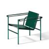 Cassina 1 Fauteuil dossier basculant Sessel Kernleder grün, Gestell grün glänzend