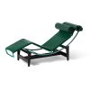Cassina 4 Chaise longue à reglage continu Liege Kernleder grün, Gestell grün glänzend