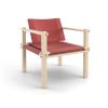 COR Farmer Sessel Stoff 5092 rot, Esche natur