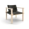 COR Farmer Sessel Stoff 5094 schwarz, Esche natur