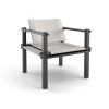 COR Farmer Sessel Stoff 5090 natur, Esche schwarz geölt