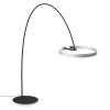 Occhio Mito largo Bogenleuchte Body schwarz-matt, Head silber matt