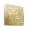 QlockTwo Earth 45 Uhr (Deutsch) Silver & Gold (mit Weißgoldblättern belegt)
