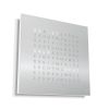 QlockTwo Earth 45 Uhr (Deutsch) Stainless Steel (Edelstahl)