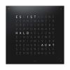 QlockTwo Earth 90 Uhr (Deutsch) Black Pepper (Edelstahl matt schwarz)