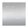 QlockTwo Earth 90 Uhr (Deutsch) Stainless Steel (Edelstahl)