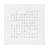 QlockTwo Earth 90 Uhr (Deutsch) White Pepper (Edelstahl matt weiß)