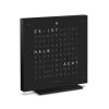 QlockTwo Earth 13.5 Uhr (Deutsch) Deep Black (Edestahl schwarz matt)