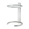 ClassiCon Adjustable Table E 1027 Kristallglas klar, Gestell verchromt