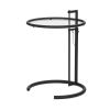 ClassiCon Adjustable Table E 1027 Kristallglas klar, Gestell matt schwarz
